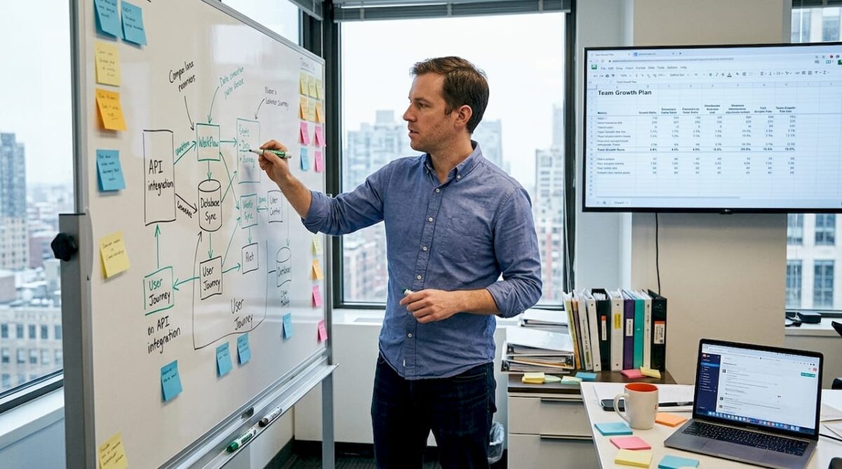 Tech leader planning scalable IT strategy