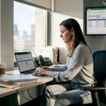 Project manager reviewing tech staffing plan