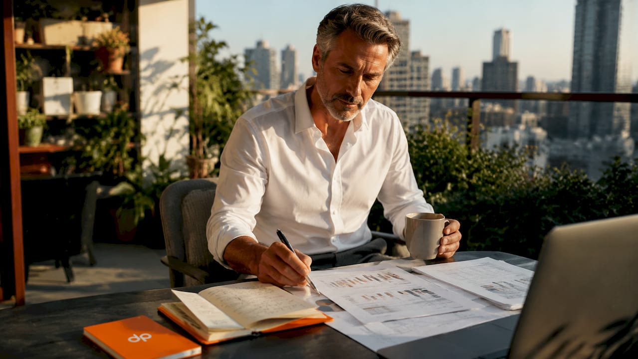 CFO reviewing IT outsourcing financial reports