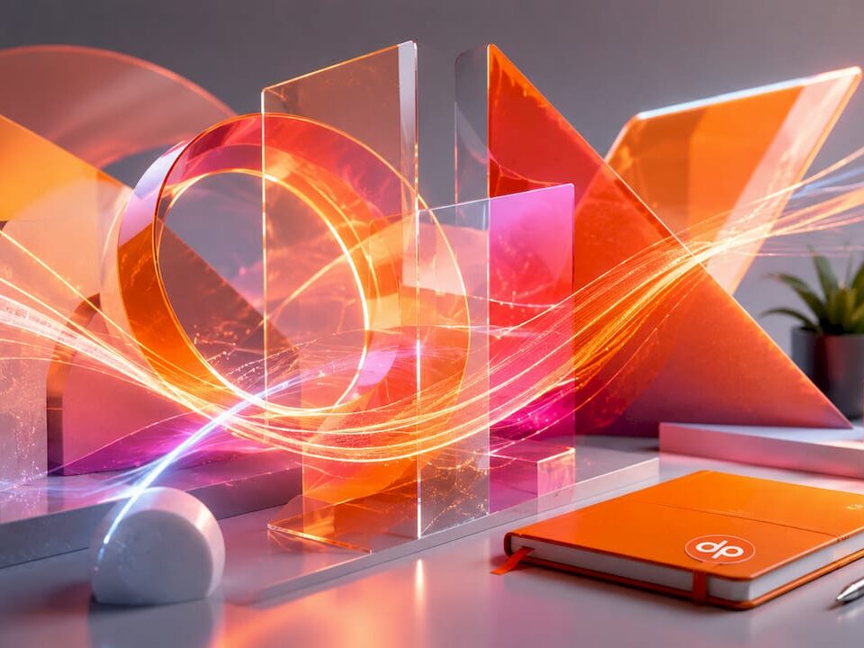 Abstract glowing 3D digital structure symbolizing resource teams
