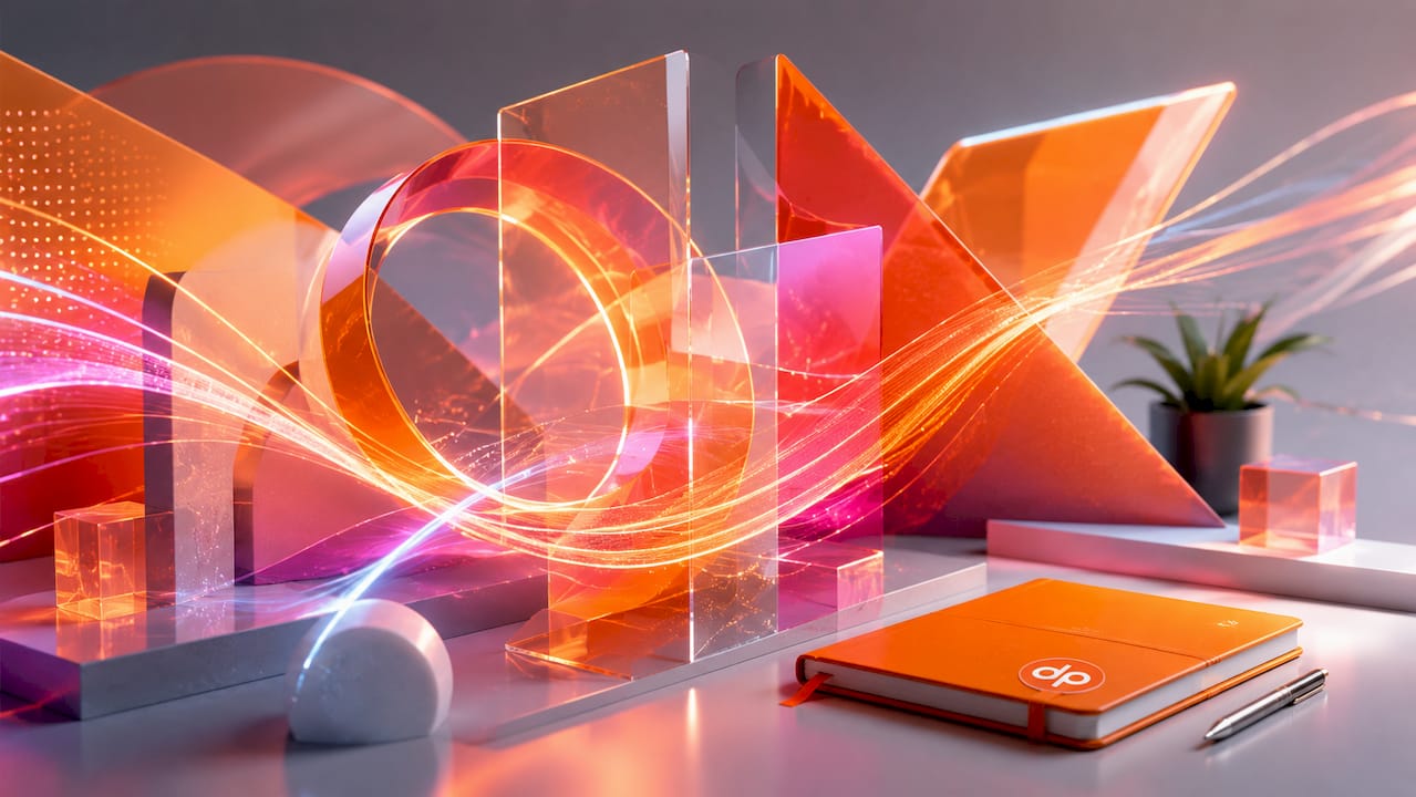 Abstract glowing 3D digital structure symbolizing resource teams