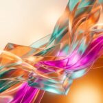 3D abstract futuristic digital shapes representing IT talent retention