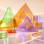 Abstract 3D digital shapes symbolizing SLA outsourcing