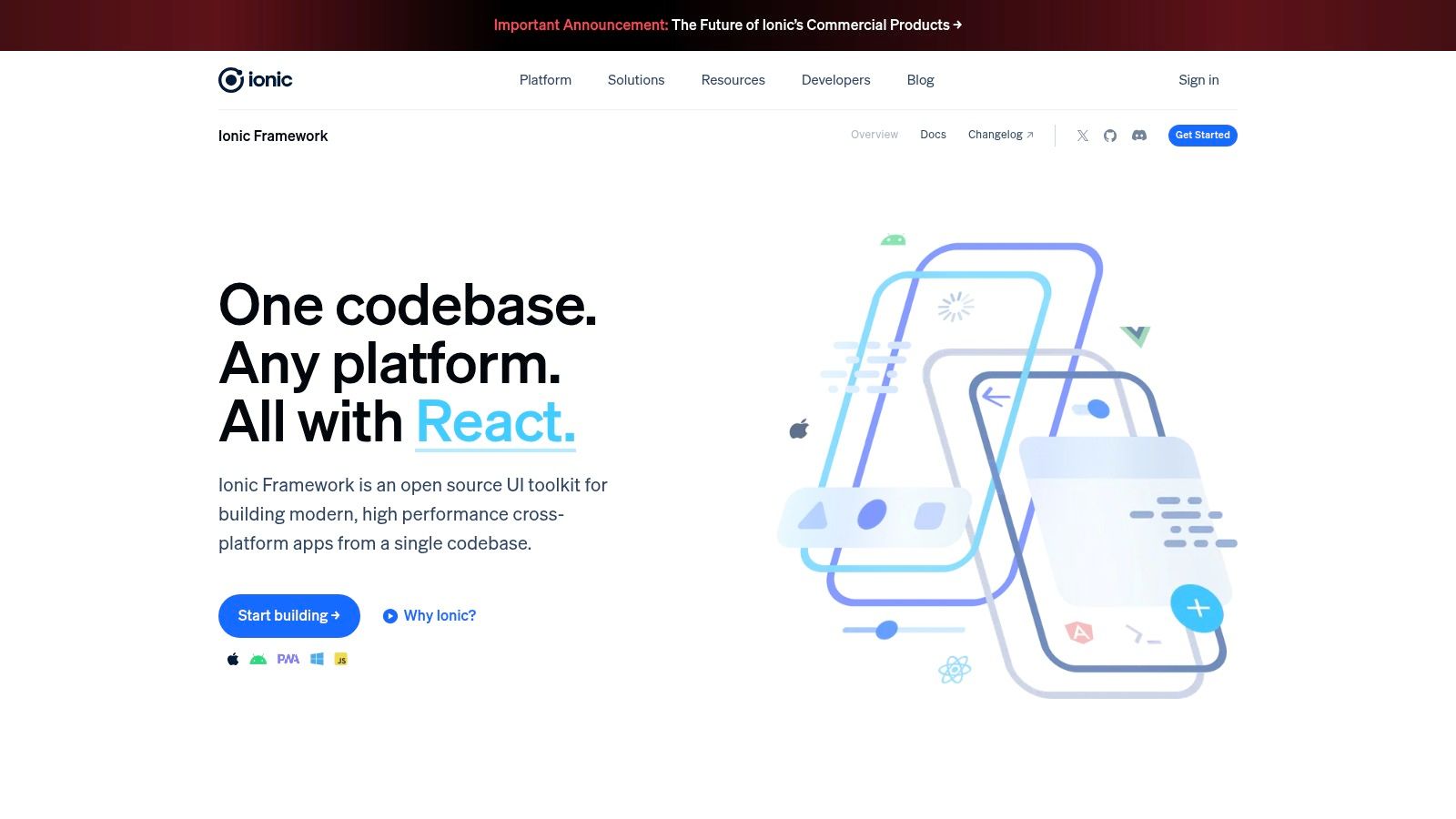 Ionic Framework + Capacitor
