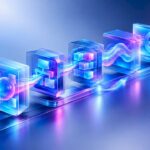 Abstract agentic AutoML pipeline with glowing stages